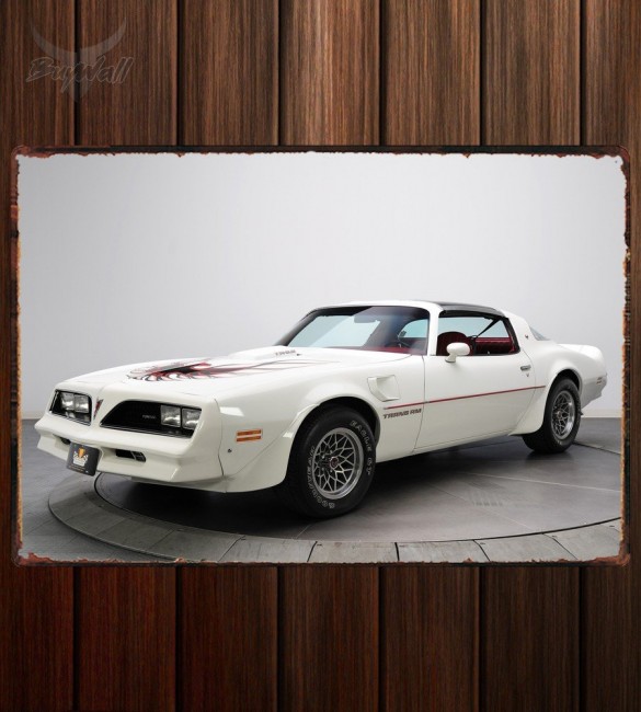 Металлическая табличка Pontiac Firebird Trans Am T A 6.6 RPO W72 Hurst T-Top Металлическая табличка Pontiac Firebird Trans Am T A 6.6 RPO W72 Hurst T-Top